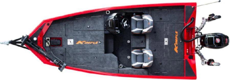 17 foot Aluminum Side Console Bass Boat Layout