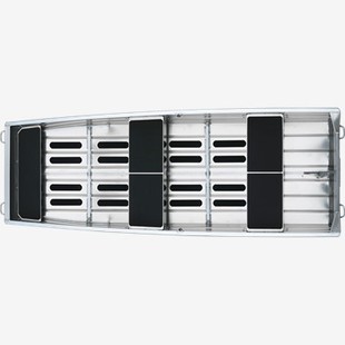 12 ft aluminium brede boot met platte bodem