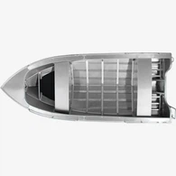 16 ft aluminium vissersboot